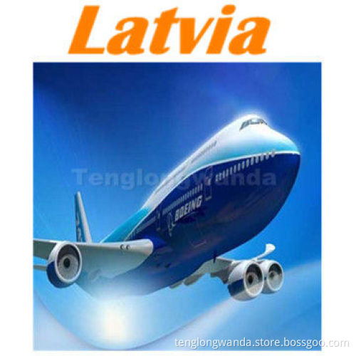 Express courier service to Riga (RIX), Latvia, from Guangzhou, Tianjin